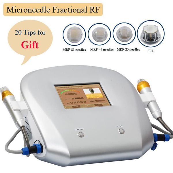 

4 tips with 2 handle microneedle fractional rf machine skin care rf beauty equipment fractional micro needle us uk eu au plug