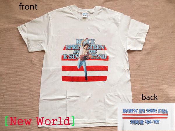 T Shirt Vintage Bruce Springsteen 80s Born In The Usa Reprint All Size One Day T Shirt Best Site For T Shirts From Nolifeshirt 127 Dhgatecom - 