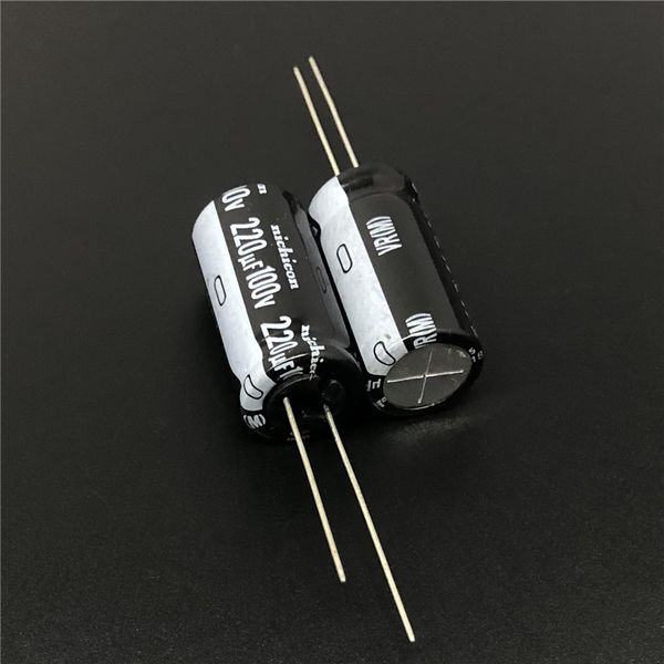 

10pcs/100pcs 220uf 100v nichicon vr series 12.5x25mm 100v220uf aluminum electrolytic capacitor