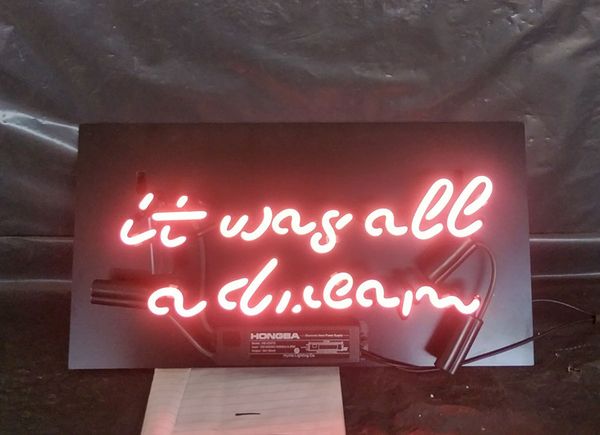 

акриловая доска - это была мечта. неоновая вывеска. настенная реклама. бар. развлекательный клуб. украшение витрины. стеклянная лампа 17 "24