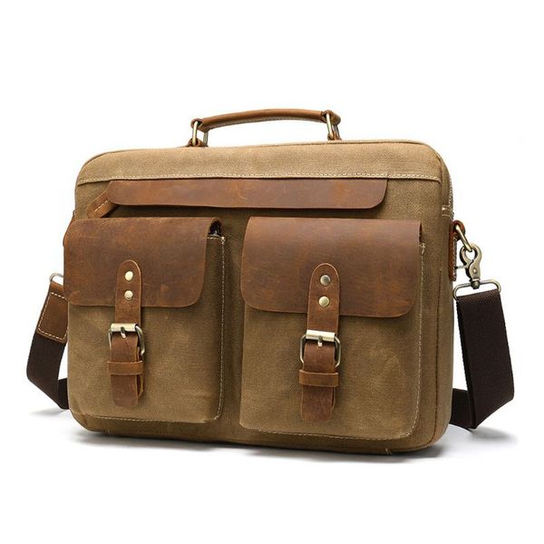 

men vintage shoulder messenger bag canvas satchel school crossbody bags l9be