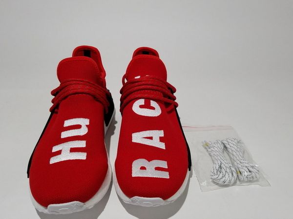 

red hu race bb0619 factory human race shoes pharrell williams x originals quality real shoes bottom with nipples running shoes