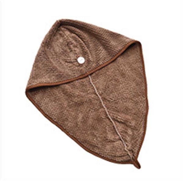

household solid soft breathable water-absorbing dry hair pink, coffee, beige cap 0.073kg bathroom towel