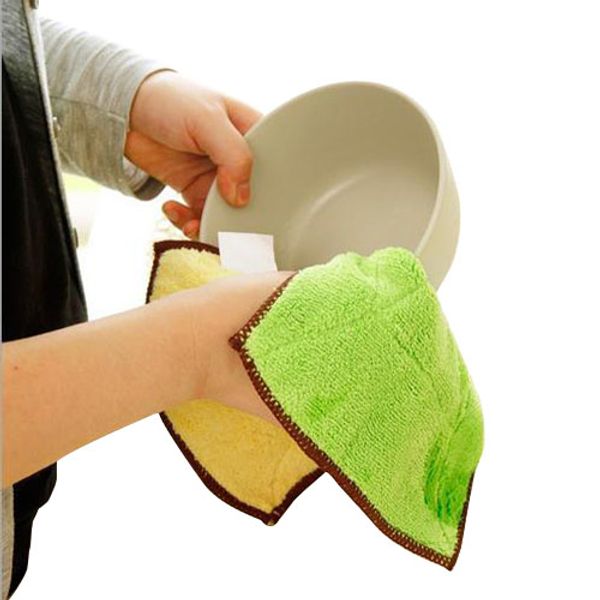 

новое прибытие кухонный уборщик вытирая тряпки эффективные бамбуковое волокно ткань для чистки дома мытье посуды ткань бесплатная доставка