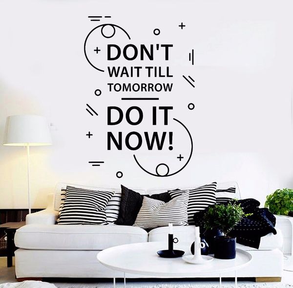 Motivation Words Wall Decal Quotes For Office Nontoxic Material Wall Stickers Inspire Home Interior Decor Decorative Wall Clings Decorative Wall
