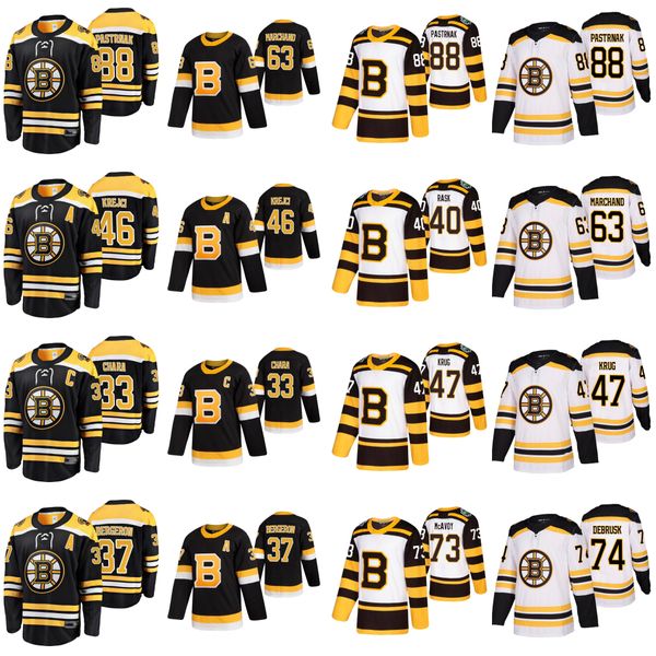 

boston bruins jerseys 37 patrice bergeron jersey 63 brad marchand 88 david pastrnak zdeno chara david krejci ice hockey jerseys stitched, Black;red