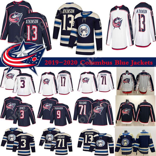 

men's 2019 columbus blue jackets jersey 3 seth jones 9 artemi panarin 71 nick foligno 72 sergei bobrovsky hockey jerseys, Black;red