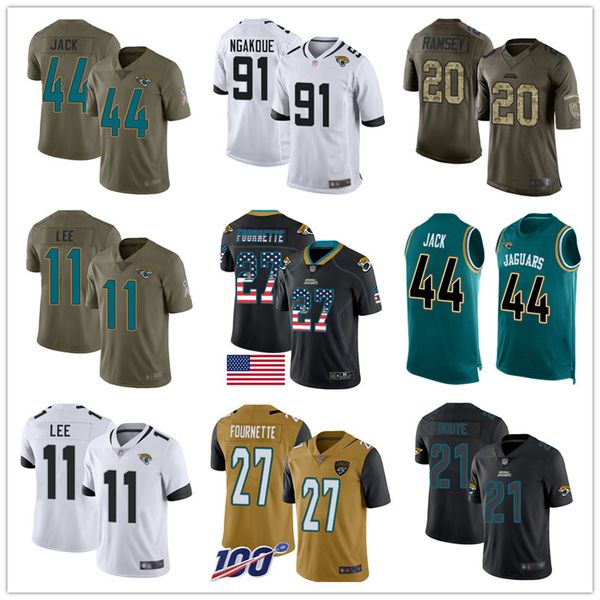 

Custom Jaguarss Jersey Nick Foles Jalen Ramsey Leonard Fournette Yannick Ngakoue Myles Jack Marqise Lee A.J. Bouye Men Football