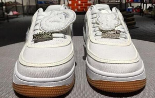 

travis scotts x forced 1 skateboard shoes white reflective canvas shoes women fashion forces casual shoe designer sneakers