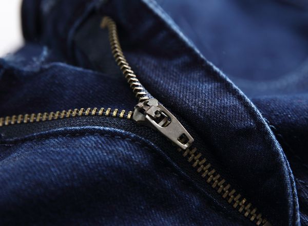 Großhandels-Herrenhosen Casual Denim Blue Jeans Frühling Herbst Gerade Slim Fit Lange Hosen mit Reißverschluss Sterne 2020