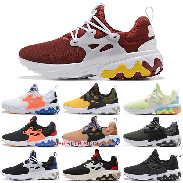 

react presto running shoes psychedelic lava brutal honey rabid panda triple black white red women mens trainer sports shoes 36-45