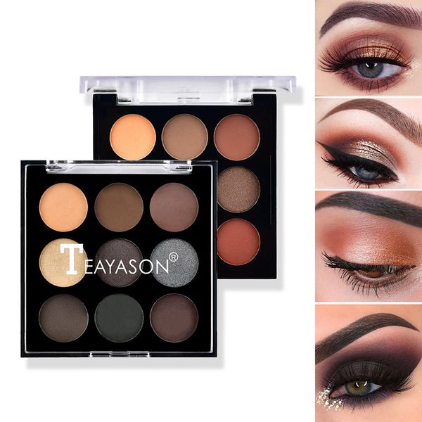 

eye shadow palette 9-color long-lasting waterproof colorfast shimmer matte eyeshadow db87