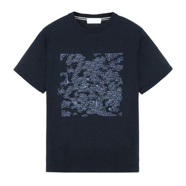 

19ss graphic two t-shirt toney geometric printing tee fashion classial loose 6 colors men women short-sleeved t-shirt hfsstx0004, White;black