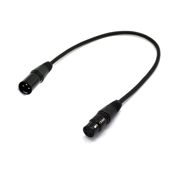 

30cm xlr male to female cannon cable cord audio stereo balance extension cable for microphone universal live equipment