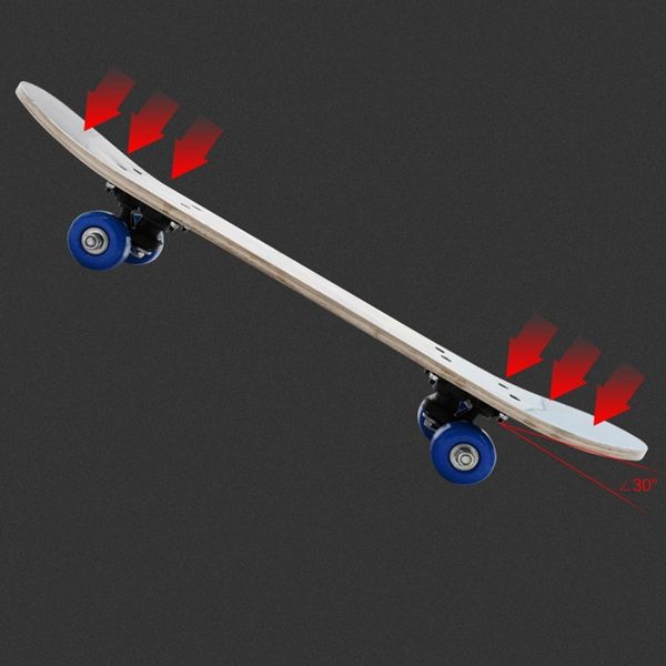 

four-wheeled skateboard double rocker highway brush street board wooden board skateboard scooter club shafts
