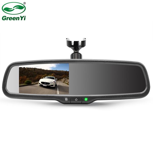 

4.3 inch tft lcd car windscreen rear view mirror monitor mounting bracket monitor with 2ch video input for parking assistance