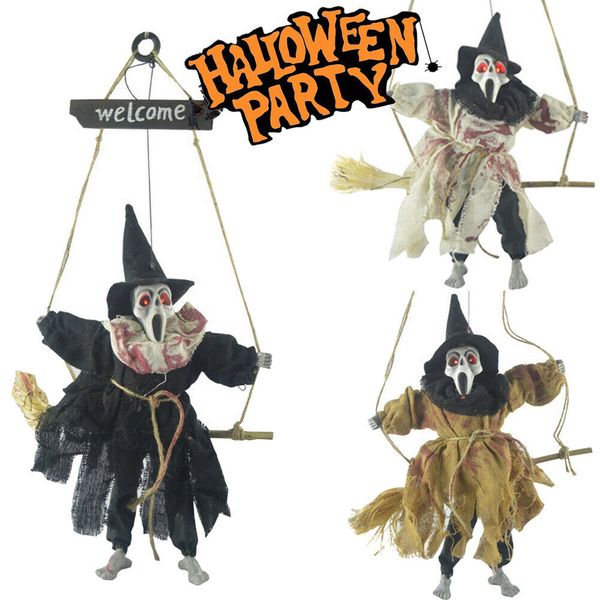 

новый новизна хэллоуин реквизит висячие скелет призрак страшные haunted house bar party decor подарки