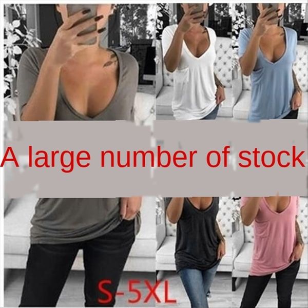 

short-sleeved women's pure color casual short-sleeved t-shirt women's pure color casual t-shirt, White