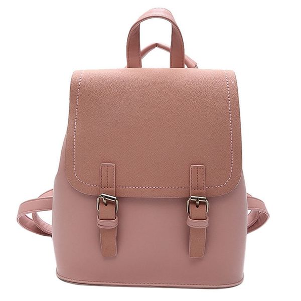 

women's patchwork backpack sleek minimalist pink