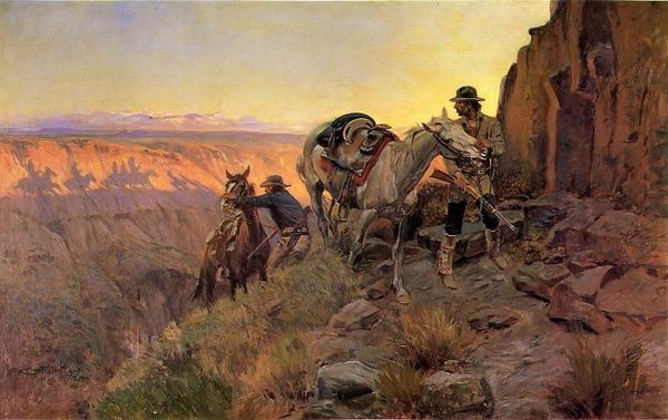 

charles m. russell when shadows hint death home wall art decor handpainted &hd print oil painting on canvas wall art canvas pictures 190827