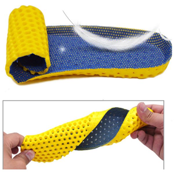 

sneaker thick insole foot care heel spur running sport insoles absorption pads arch orthopedic insole, Black
