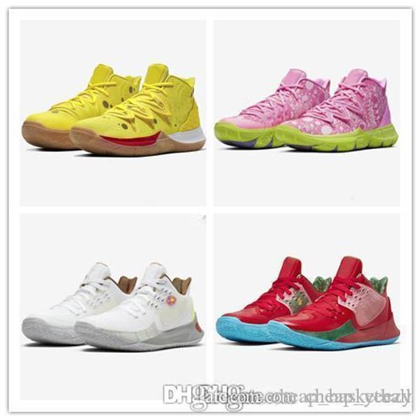 

kyrie 5 men basketball shoes 2019 sponge bobs 5s kyrie irving 5s squidward mountain oreo friends patrick sports sneakers
