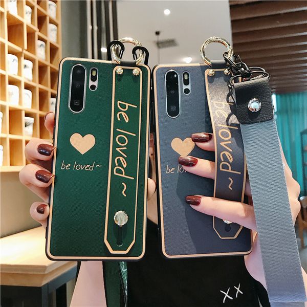 

cute luxury phone cover for hua wei mate 20 pro p20 p20pro p30 p30pro mate30 20x case kickstand leather lanyard designer case