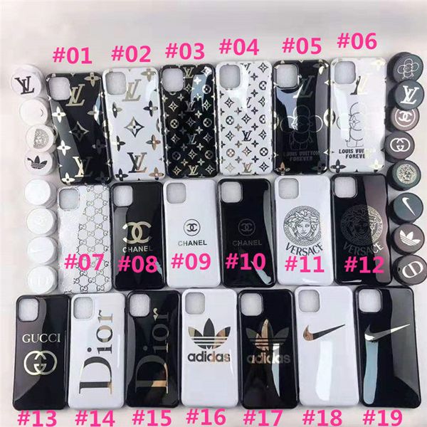 

dhl brand luxury designer phone case for iphone 11 pro xr xs max x 7 8 plus cases with grip holder stands
