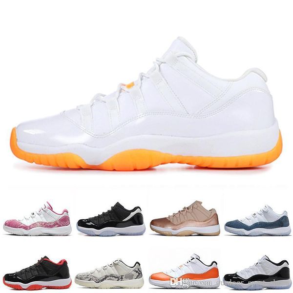 

11 low blue snakeskin bred closing ceremony navy gum men women basketball shoes 11s unc concord varsity red bred sneakers