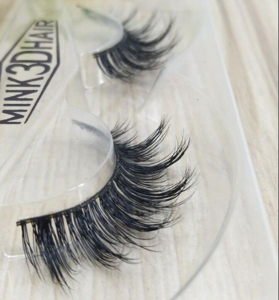 

hbzgtlad 3d handmade mink natural false eyelashes 1 pair fake eye strip lashes -106