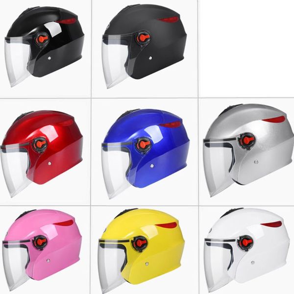

warm windproof motorcycle helmet anti-fog scooter open face cap with sunshield