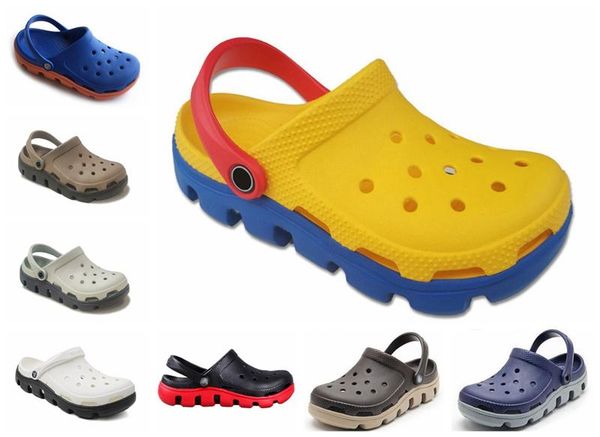 

summer designer toe sandal crocse women slides men pool sandals outdoor cholas beach shoes slip on garden casual sandal water shower sandale, Black