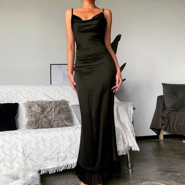 

женщины черное платье лето повседневная v образным вырезом кисточки высокий разрез молния ремень вечернее платье bodycon элегантные длинные, Black;gray