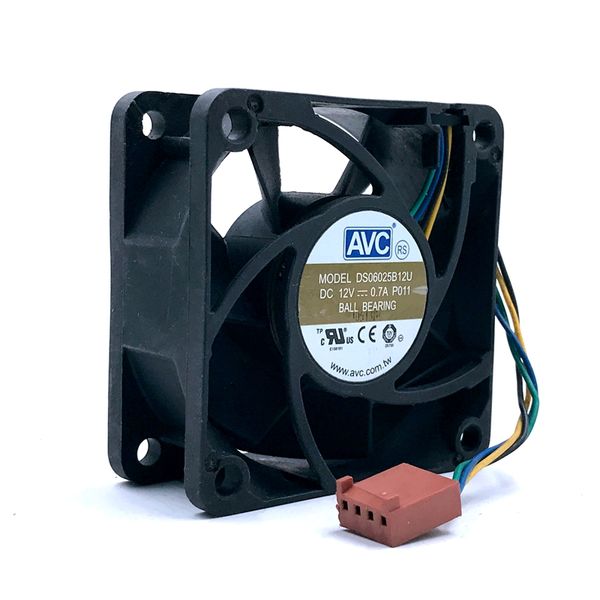 

avc ds06025b12u p011 60mm 6cm dc 12v 0.70a pwm server inverter cooling fan