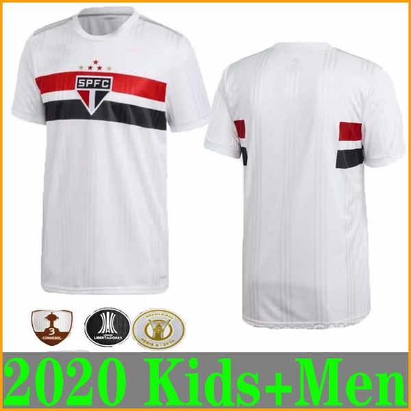 

2020 sao paulo kids soccer jerseys sÃ£o paulo 20 21 pato juanfran antony pablo reinaldo dani alves camisa de futebol home football shirts, Black;yellow