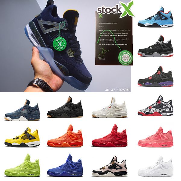 

трэвис скотт всячески препятствовать 4с кактус джек черная кошка мужская 4 баскетбол обувь пик фиолетово что хищники разводят тренеров 2019, Black