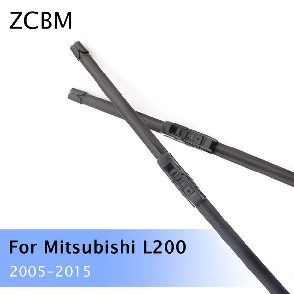 

zcbm car windshield wiper blades for mitsubishi l200 2005 2006 2007 2008 2009 2010 2011 2012 2013 2014 2015 hook type wipers