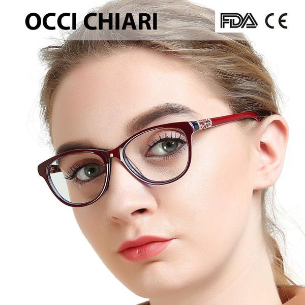 

occi chiari acetate glasses men retro vintage prescription glasses women optical spectacle frame round oc7205, Black