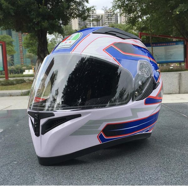 

full face helmet four seasons men's racing personality motocross double lens winter warm racing helmet