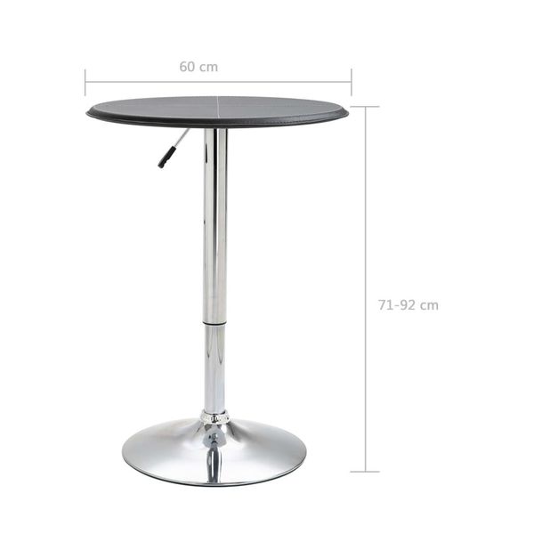 

bar table black 60 cm mdf dining room furniture