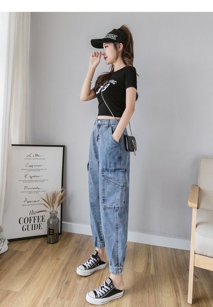 

violet women's tailored waist and hip princess jeans bk432, Blue