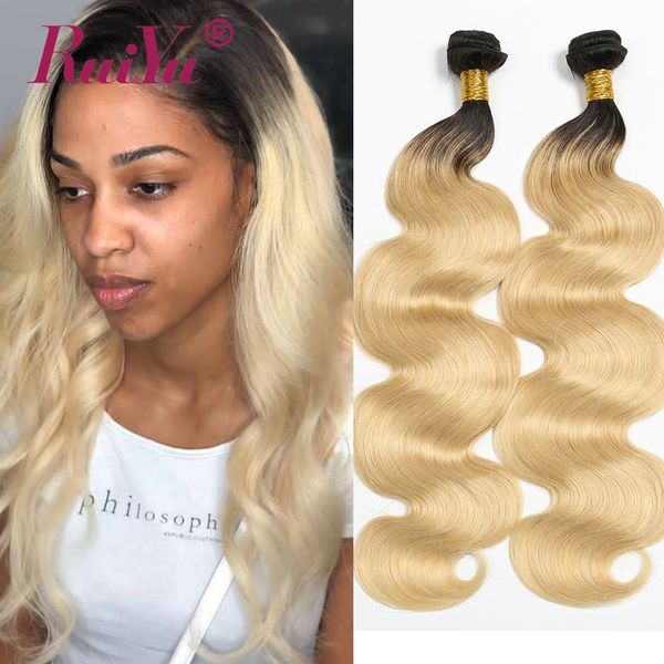 1b 613 Blonde Ombe Hair Weave Body Wave Brazilian Hair Weave