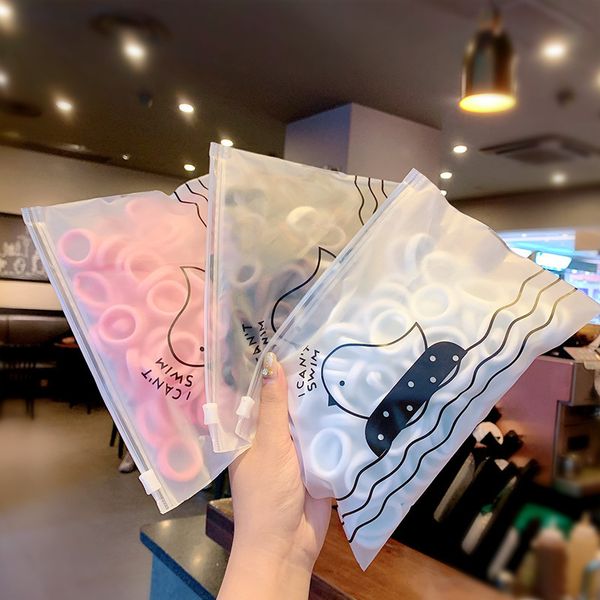 

50/100pcs/set girls colorful nylon small elastic hair bands children ponytail holder rubber bands headband kids hair accessories, Slivery;white