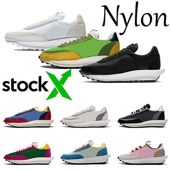 

2020 дешевые sacai ldv ld вафельный нейлон белый черный зеленый gusto мужчины женщины кроссовки дышащий запас x тренеры спортивные кроссовки, White;red