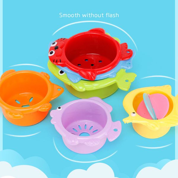 

bright funny swimming play plastic water animal intelligence developed cute bath toy cartoon colorful stack cup float early