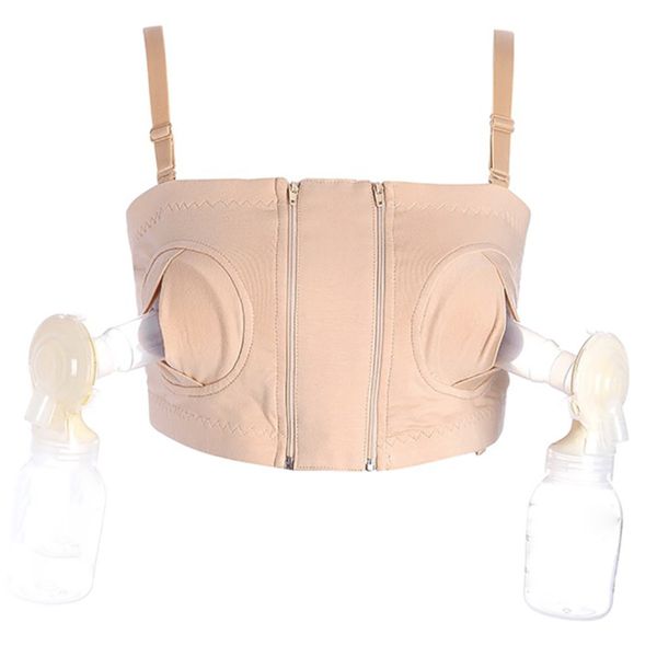 

maternity bra cotton bra for nursing push up hands breast pump maternity breast feeding bra underwear hot, White