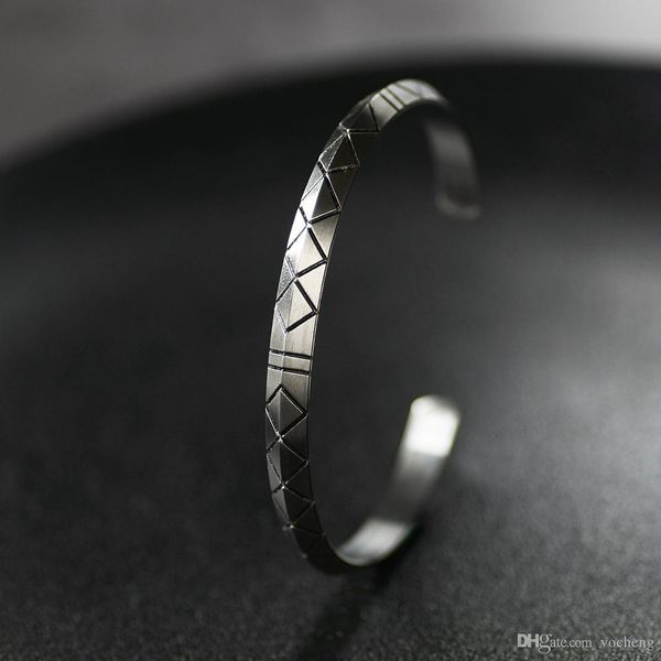 

norse viking futhark bracelet men scandinavian jewelry vikings pagan symbol for women dropship jewelry ss-104, Black