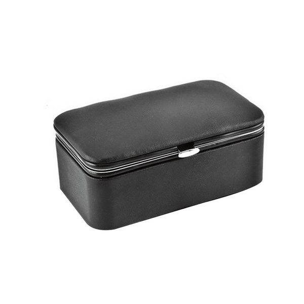 

travel jewelry storage case display grids rings hair accessories with pocket earrings box bedroom pu leather ear studs holder, Pink;blue