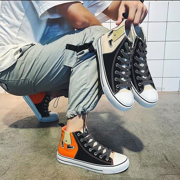 

2019 new casual shoes for men women trainers black white orange casual shoes mens womens designer sneakers outdoor sport shoes