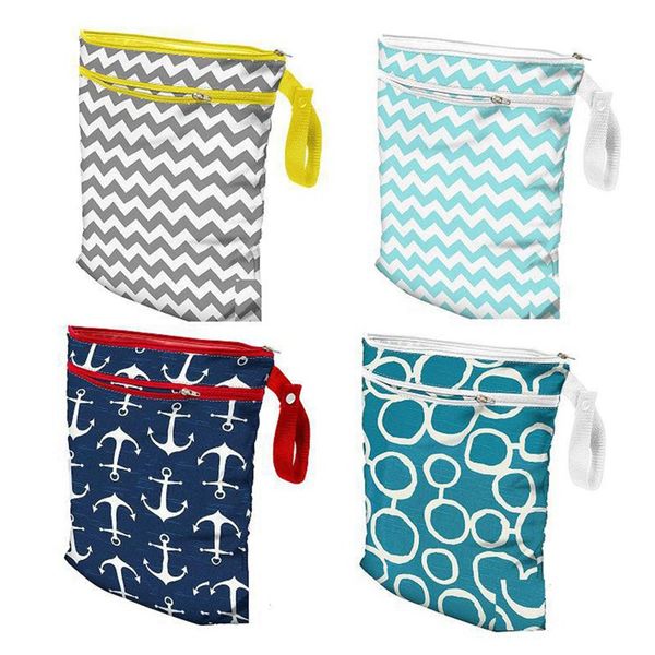 

waterproof baby diaper bags wet dry bag reusable washable zipper cloth diaper storage bag nappy
